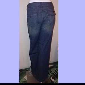 AEROPOSTALE Y2k Hippie Boho Avery wide leg dark denim blue jeans